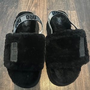 UGG WOMEN'S DISCO SLIDE - BLACK